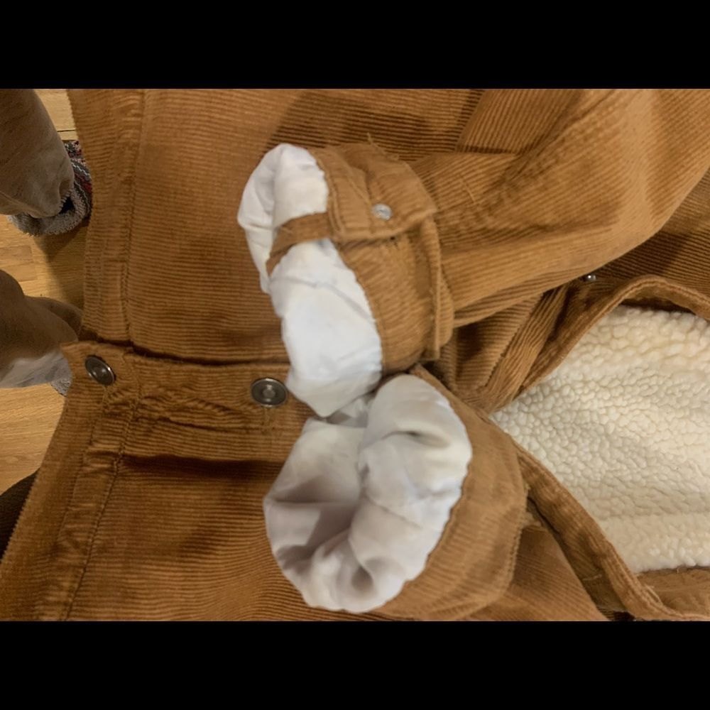 Rue 21 Corduroy Tan Button-down Jacket with Fleece Lining - Picture 10 of 13